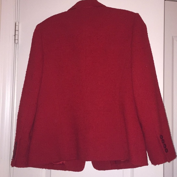 Talbots Textured Red Blazer - Picture 2 of 2